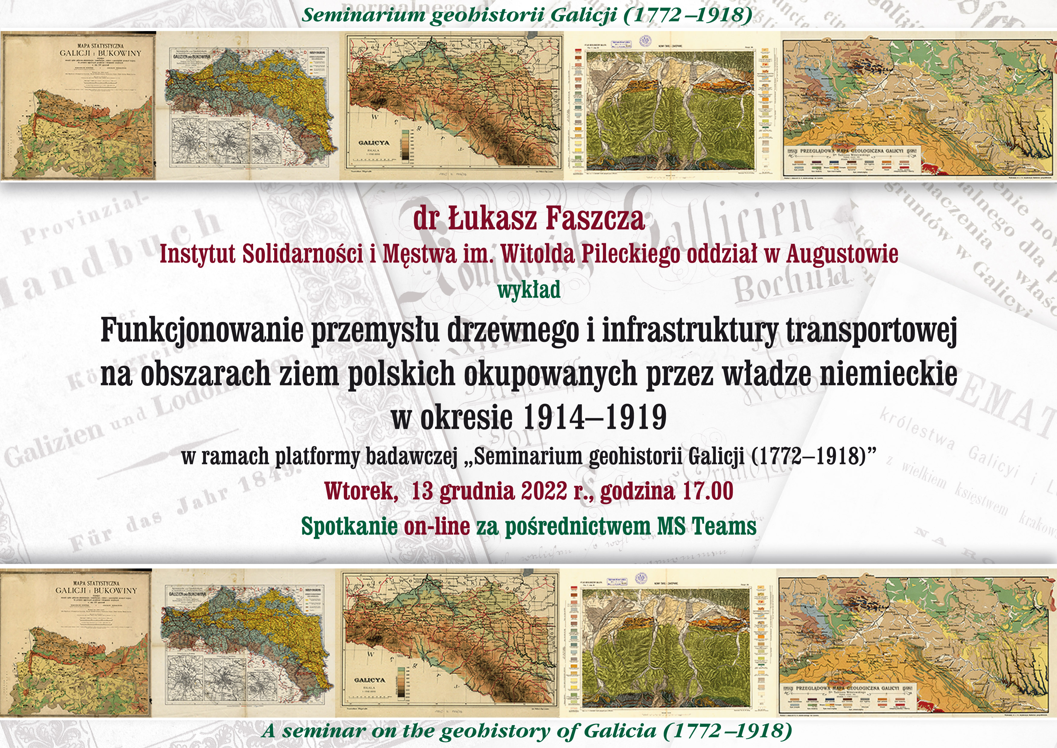 Szóste seminarium geohistorii Galicji (1772-1918)